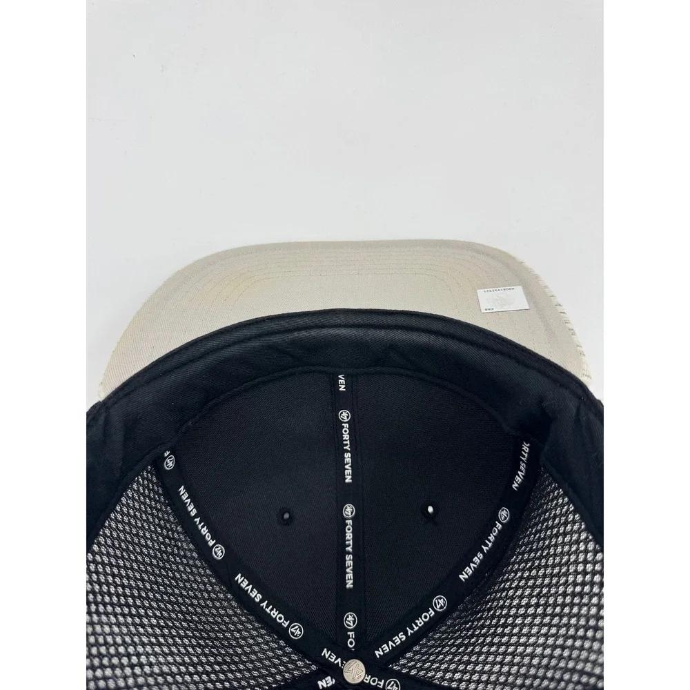 47 Brand Orlando Magic Snapback Hat Mens‎ Black White Space Dye Mesh Trucker Cap